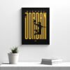 Michael Jordan Çerçeveli Poster Tablo