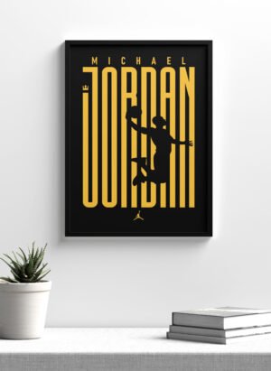 Michael Jordan Çerçeveli Poster Tablo