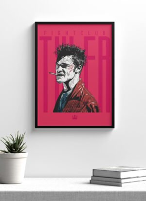 Tyler Durden Temalı Çerçeveli Poster Tablo