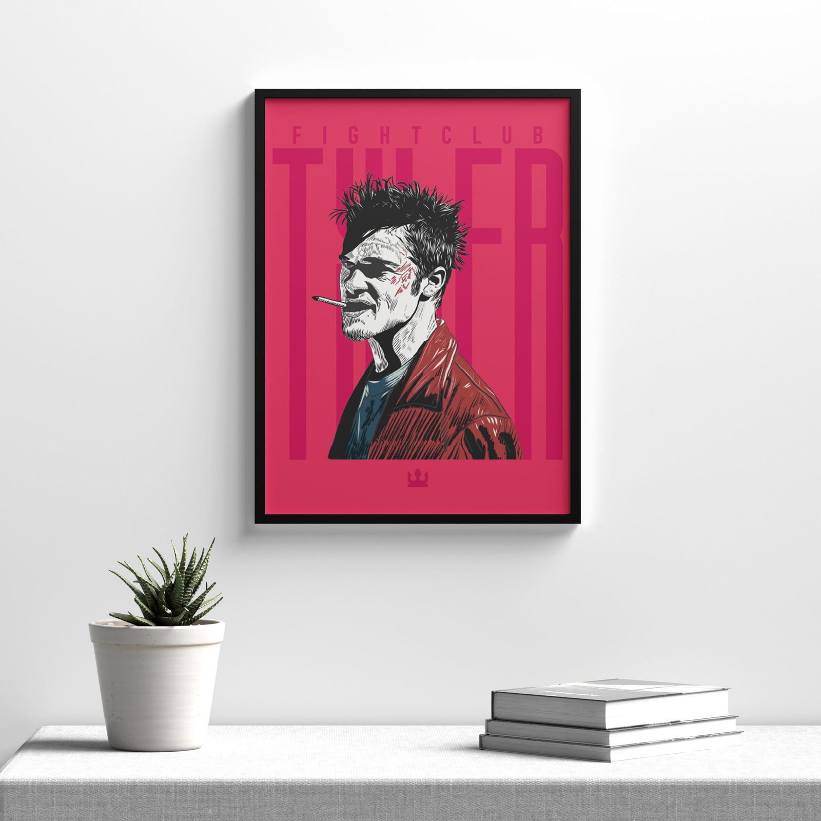 Tyler Durden Temalı Çerçeveli Poster Tablo