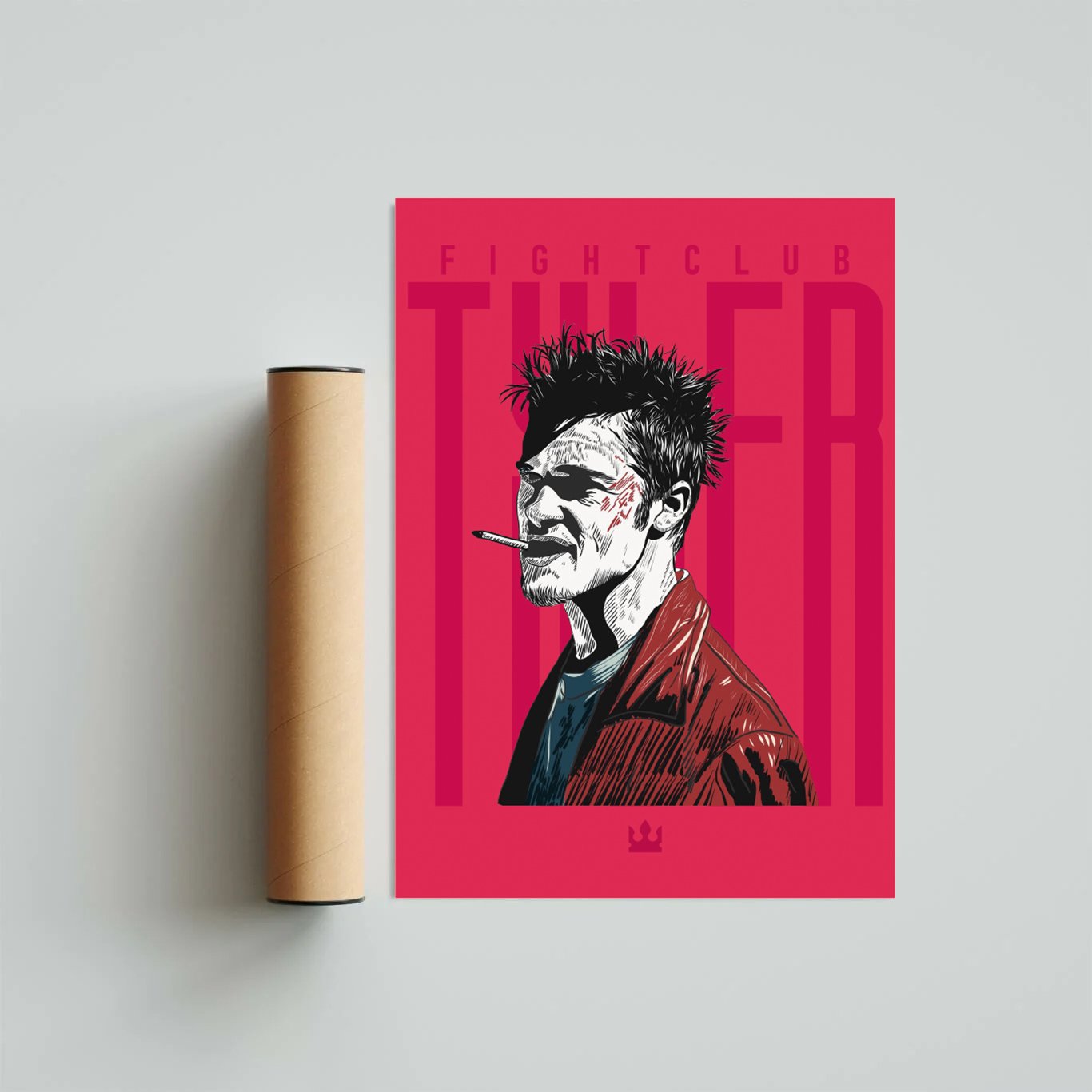 Tyler Durden Temalı Çerçeveli Poster Tablo - Görsel 2