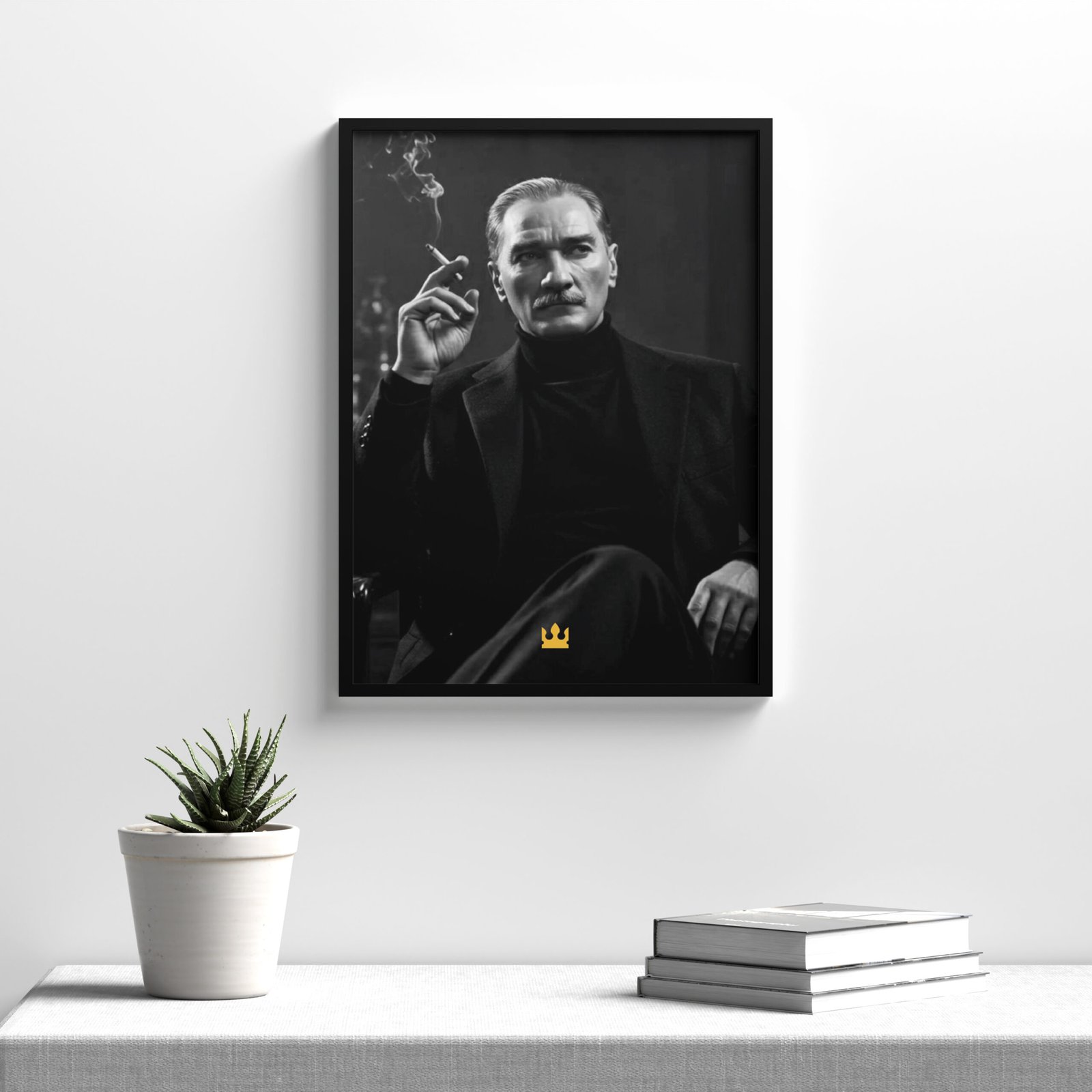 Atatürk Temalı Çerçeveli Poster Tablo