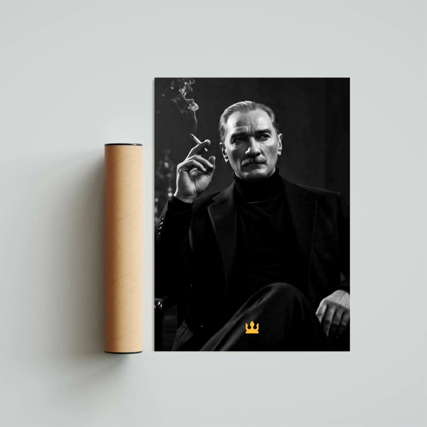 Atatürk Temalı Çerçeveli Poster Tablo - Görsel 3
