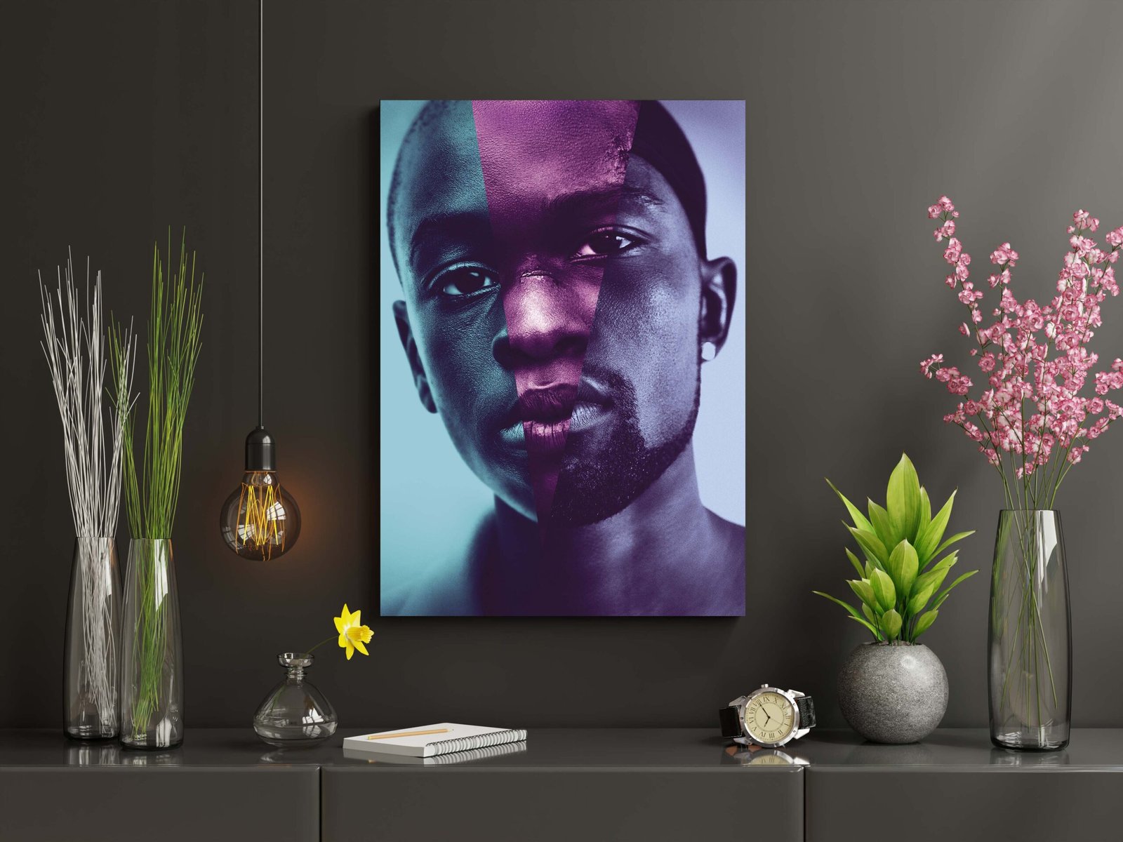 Moonlight Temalı Kanvas Tablo