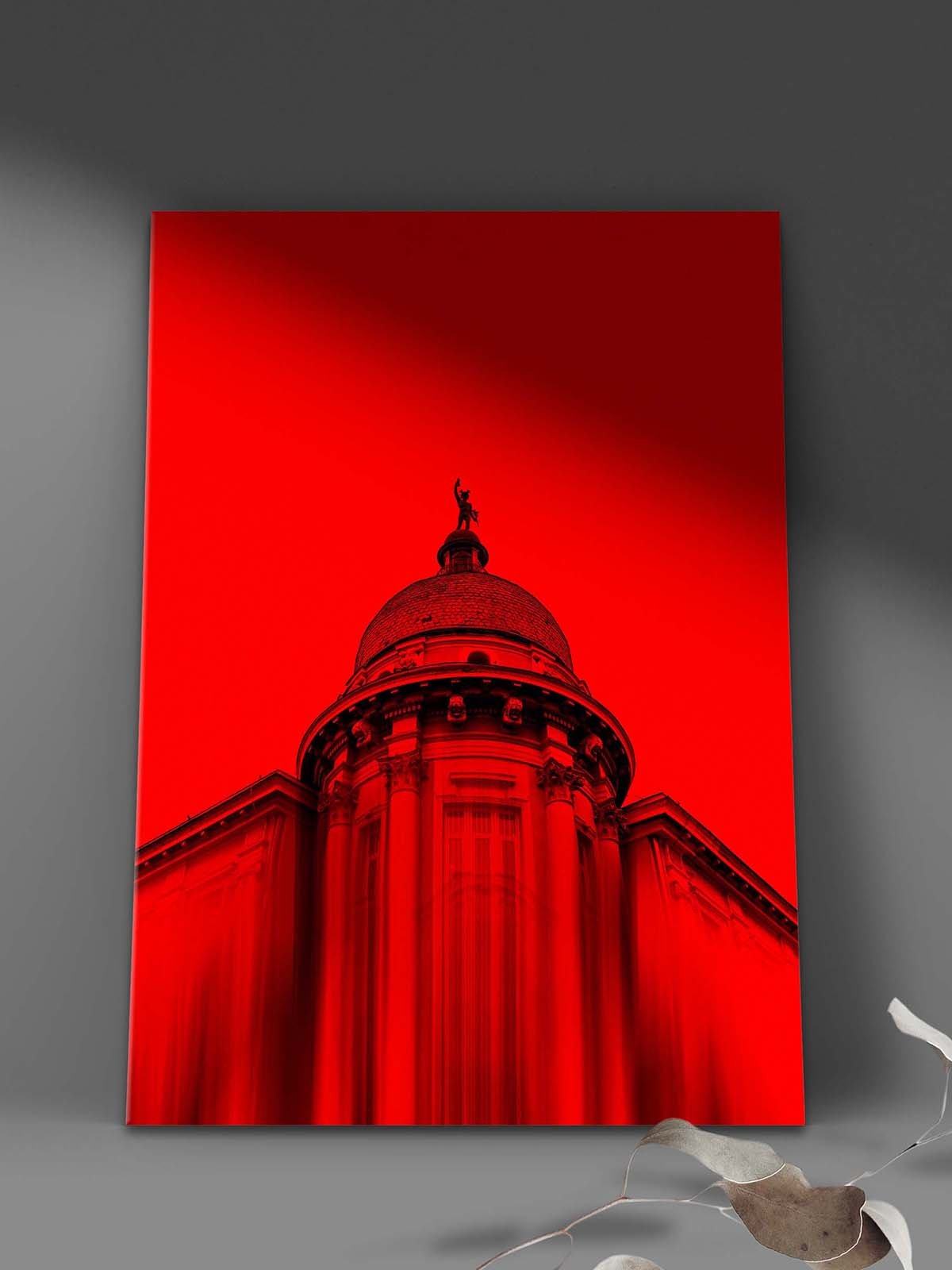 Red Surreal Temalı Kanvas Tablo - Görsel 2